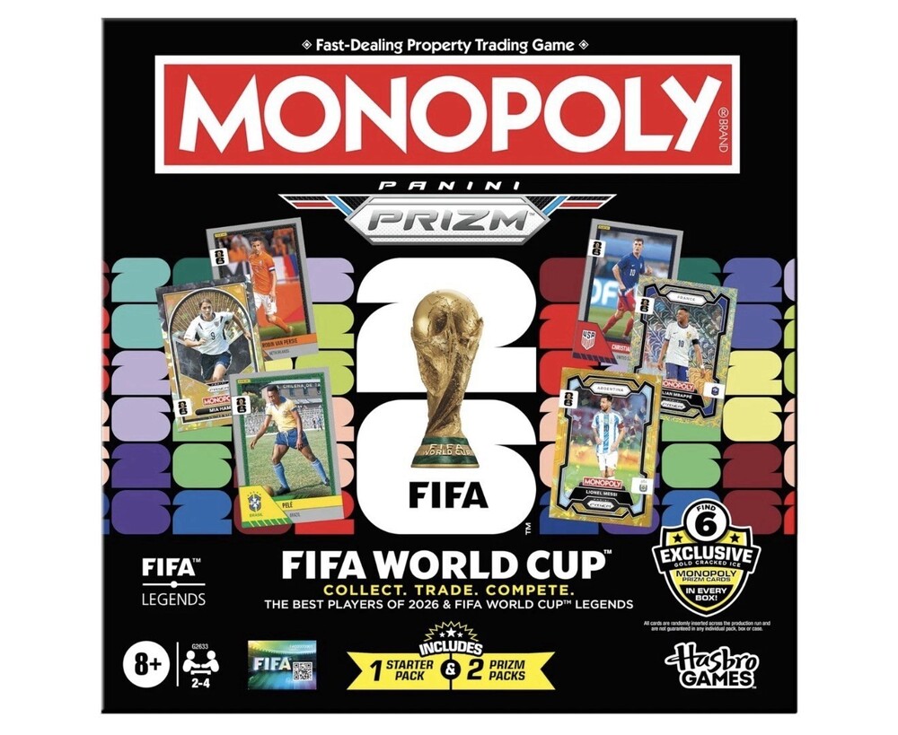 Monopoly - Panini Prizm Packs FIFA World Cup Soccer 2026 Board Game
